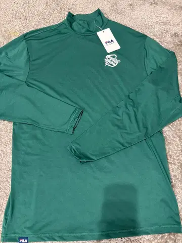 FILA 모크넥 셔츠 M 그린