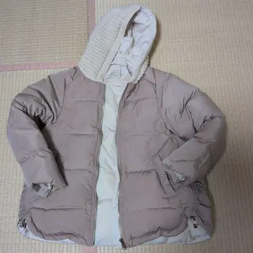 La Mode 후드 부착 다운 자켓