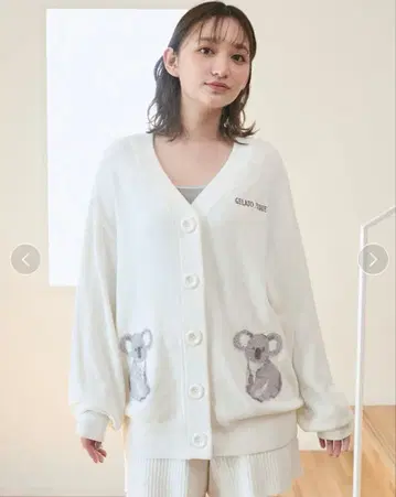 gelato pique 코알라 자카드 가디건