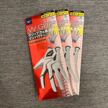 미즈노 W-GRIP 골프 그로브 25cm 3세트