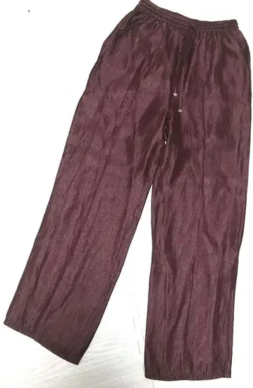 THE YOn 샤이니 보르도 팬츠 센터 프레스