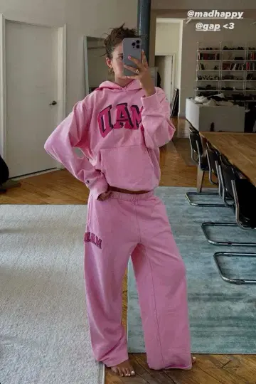 GAP madhappy 셋업 핑크