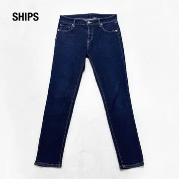 [ SHIPS ] 쉽스 스키니 데님 스트레치 사이즈 M 네이비