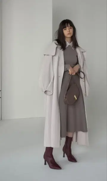 [스나이델] 빅 컬러 리버 울 코트 SWFC215022 여성용