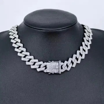 고져스 목걸이 키헤이 체인 지르코니아 반짝반짝 실버1