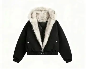 퍼 자켓 y2k 그런지 짧은 기장 다운 자켓