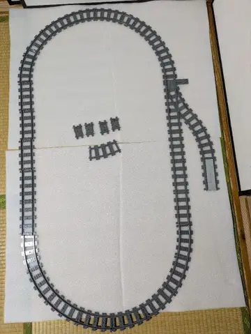 No.996 레고 레일 커브 스트레이트 분기 기차 플렉시블