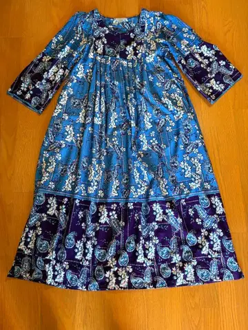 [ 빈티지 ] 페이즐리 꽃무늬 롱 드레스