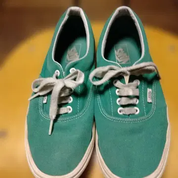 VANS 그린 캔버스 스니커즈