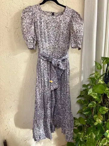 USEDlaura ashley 플라워 프린트 롱 원피스 반팔