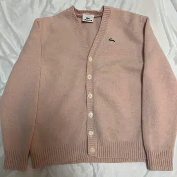 LACOSTE 핑크 가디건