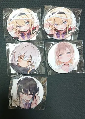 fanza 토시조 복권 캔뱃지 5개