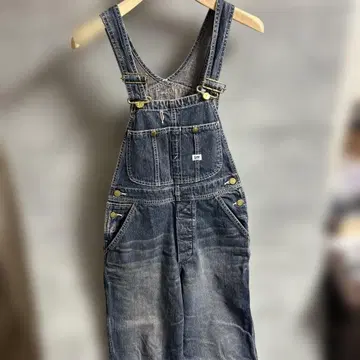 리 다크 블루 데님 오버롤