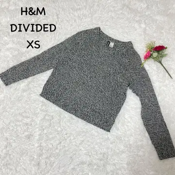 디바이디드 [ XS ] 크루넥 니트 긴팔 스웨터 아크릴 모자이크