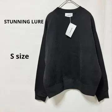 STUNNING LURE 스탠닝루어 크루넥 니트 S 블랙