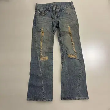 남성용/부츠컷 데님 85cm / 데미지 가공