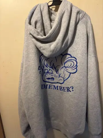 remember 후드티 그레이 맨투맨 후드 맨투맨 후디