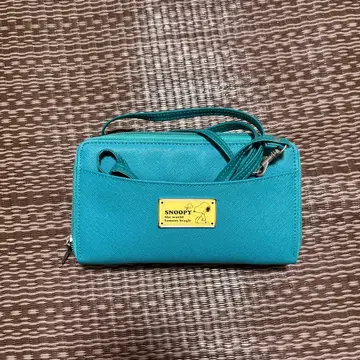 SNOOPY 터콰이즈 숄더백