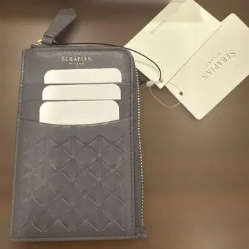 미사용 새상품 SERAPIAN 모자이크 지퍼 카드 케이스