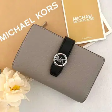 새상품 정품 MICHAEL KORS 접이식 지갑 그레이 이단 접이식 지갑