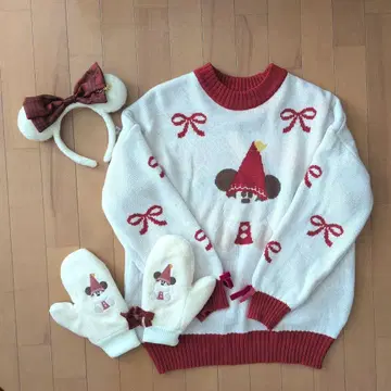 릴린린 스웨터 머리띠 미튼 세트 크리스마스