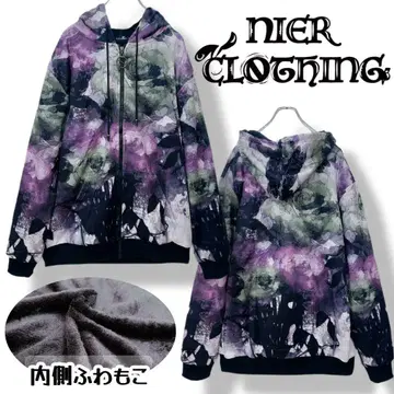 NieR 안쪽 초 폭신포근 ARTISTIC ROSE ZIP PARKA