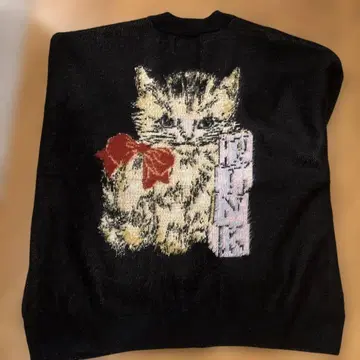 핑크하우스 little sunny bite 콜라보 가디건 블랙