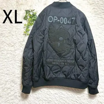 [ 새상품급 ] LRG 블랙 퀼팅 봄버 자켓 XL