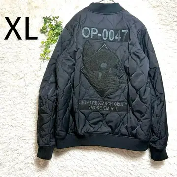 [ 새상품급 ] LRG 블랙 퀼팅 봄버 자켓 XL
