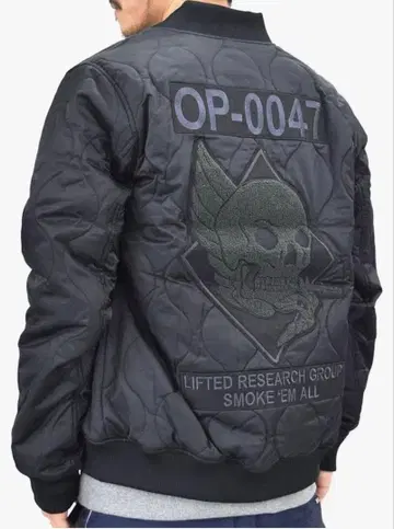 [ 새상품급 ] LRG 블랙 퀼팅 봄버 자켓 XL