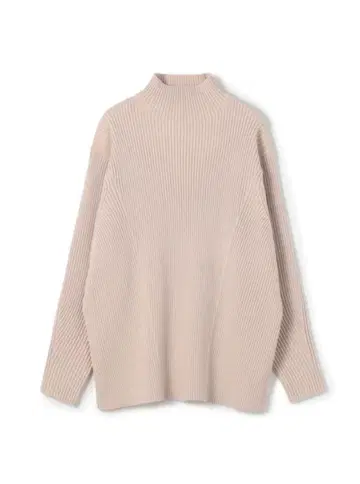 TOMORROWLAND 울 폴리에스테르 스트레치 리브 하이넥 풀오버