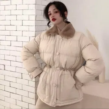 sonyunara 퍼 칼라 다운 자켓