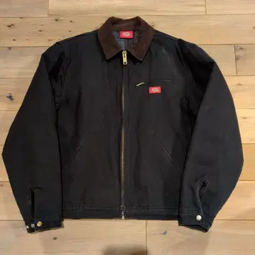 90s 디키즈 블랙 코튼 코듀로이 옷깃 디트로이트 자켓
