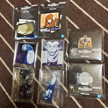 제일복권 데스노트 G상 아크릴 스탠드 I상 문구류 모듬 세트