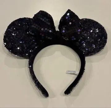 미니 마우스 귀 머리띠 블랙