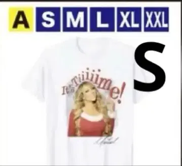 마라이아 칼리 T셔츠 2025 화이트 S사이즈