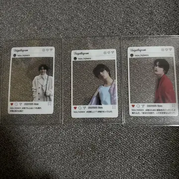 후지와라 다이스케 클리어 포토 카드