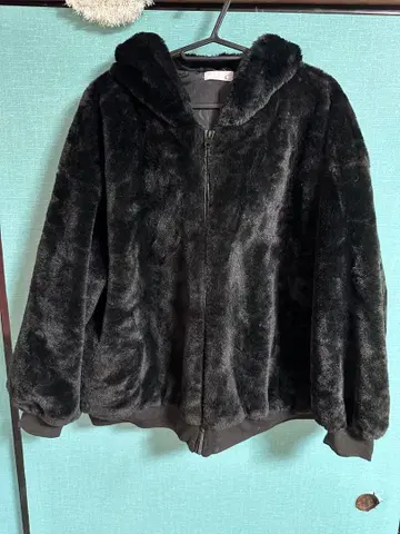 블랙 플리스 자켓 L 사이즈