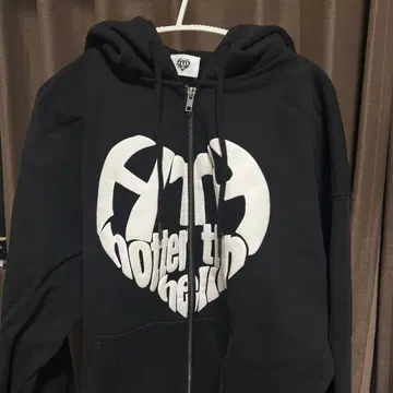 HTH 블랙 집업 후드티