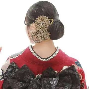 성인식 머리 장식