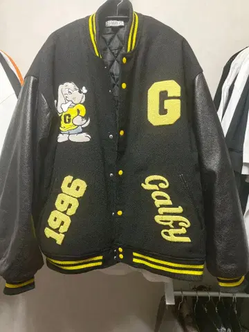 [ GALFY ] 완완 대학 자켓 블랙 대형견 XL