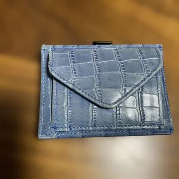 에키센트리 멀티 지갑 악어 무늬 지갑 블루 계열