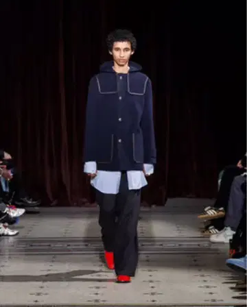 WALES BONNER 24AW Library Duffle Coat