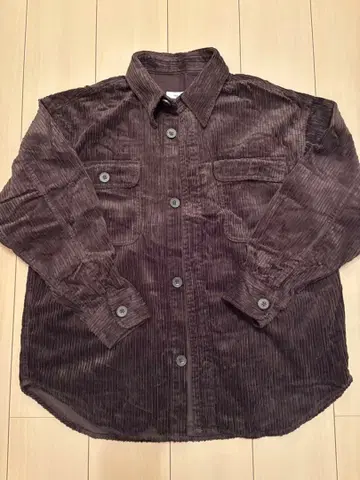 niko and - 다크 브라운 코듀로이 긴팔 셔츠