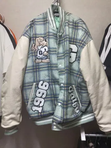 [ GALFY ] 완완대학 자켓 그린 대형견 XL