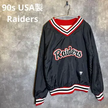 VARSITY 90s USA제 Raiders풍 나일론 풀오버 M