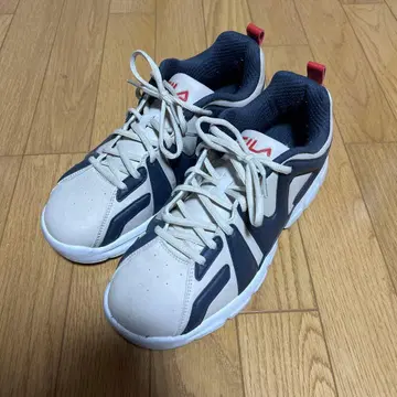 FILA 로우컷 스니커즈 화이트/네이비/레드 27.5cm