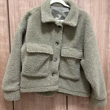 보아 자켓 그레이 플리스