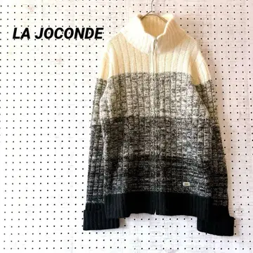 라 조콘다 그라데이션 하프 지퍼 니트 MJ-11 울 혼방 모헤어