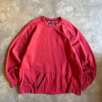 00s 러셀 애슬레틱 맨투맨 트레이닝복 레드 2XL 무지 구제 의류